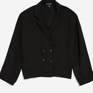 Topshop Button Down Blazer Blouse